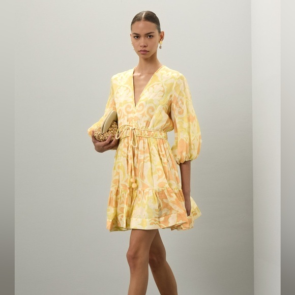 Alexis Dresses & Skirts - Needs some love! Alexis ($598 retail) Yellow dress size medium